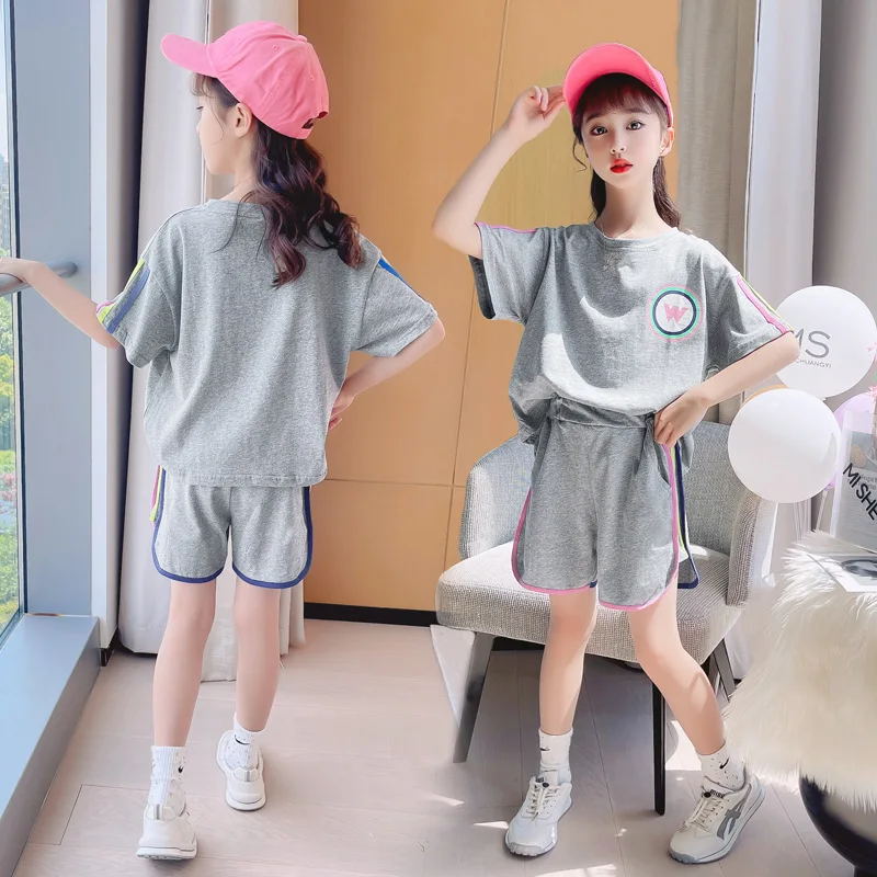 Meyella Entertainment Fruity Un Copil coreean Fete de Vara tricou + pantaloni Scurți de Bumbac  Imbracaminte Haine 2021 Copii Adolescenți Tinutele Rainbow Stripe Set de  Două piese ~ Haine Fete | www.calitanase.ro